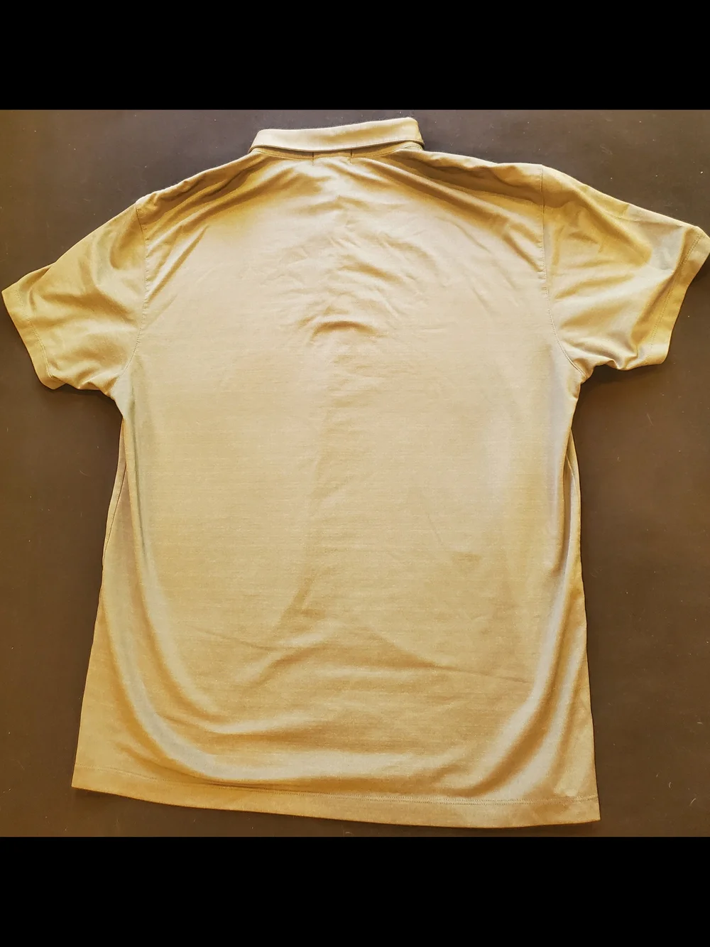 Banana Republic Stretch Polo Shirt - Olive Khaki - Size L
